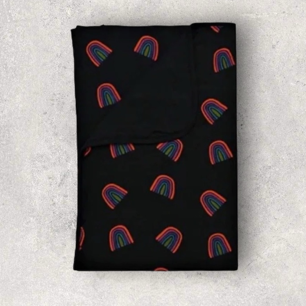 NIB Kyte Toddler Clementine Rainbow Blanket